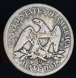1853 O Seated Liberty Half Dollar 50C ARROWS RAYS 90% Silver US Coin CC16658