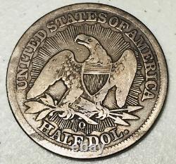 1853 O Seated Liberty Half Dollar 50C ARROWS RAYS 90% Silver US Coin CC19913