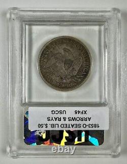 1853-O Seated Liberty Half Dollar with Arrows & Rays, XF+ PHENOMENAL COIN
