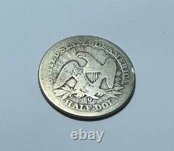 1853 -O Seated Liberty Silver US Half Dollar Arrows & Rays