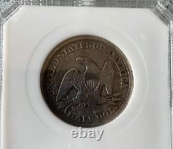 1853 P Liberty Seated Half Dollar Arrows & Rays Circulated