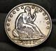 1853 Seated Liberty Half Dollar 50 Cents, Nice Coin, Free Shipping (1567)
