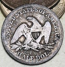 1853 Seated Liberty Half Dollar 50C ARROWS RAYS Ungraded Silver US Coin CC16517