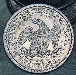 1853 Seated Liberty Half Dollar 50C ARROWS RAYS Ungraded Silver US Coin CC16882