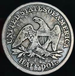 1853 Seated Liberty Half Dollar 50C ARROWS RAYS Ungraded Silver US Coin CC21561