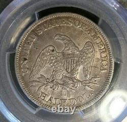 1853 Seated Liberty Half Dollar 50c Arrows And Rays Pcgs Xf45