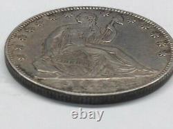 1853 Seated Liberty Half Dollar Au Details Rays And Arrows
