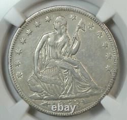1853 Seated half dollar, Arrows and Rays, NGC XF40. Type Coin Company