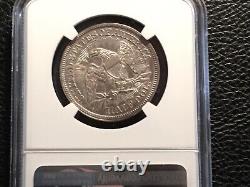 1853 liberty seated half dollar arrows and rays NGC AU. Details Cleaned