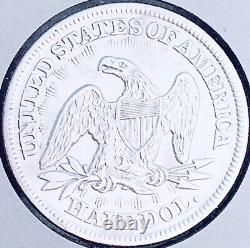 1853-p Arrows And Rays Key Date! U. S. Seated Liberty Half Dollar. E5