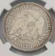 1853 Seated Liberty Half Dollar Arrows Rays Ngc Xf Cleaned