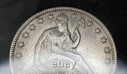1854 O Liberty Seated Half Dollar With Arrows AU