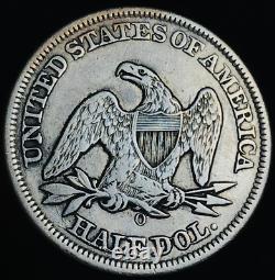 1854 O Seated Liberty Half Dollar 50C Arrows Choice 90% Silver US Coin CC21743