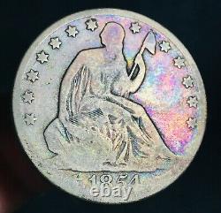 1854 O Seated Liberty Half Dollar 50C Arrows DIE CRACKS US Silver Coin CC6731