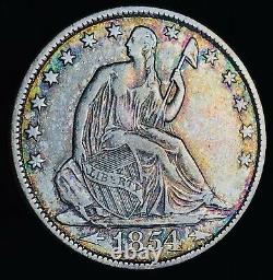 1854 O Seated Liberty Half Dollar 50C Arrows Ungraded 90% Silver US Coin CC11526