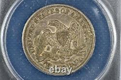 1854 O Seated Liberty Half Dollar 50c Anacs Au 50