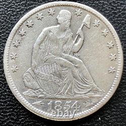 1854 O Seated Liberty Half Dollar 50c High Grade AU Det. #19596