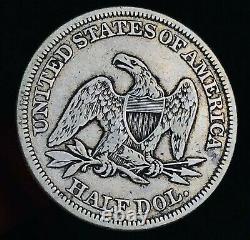 1854 Seated Liberty Half Dollar 50C Arrows Choice Good 90% Silver US Coin CC7789