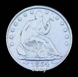 1854-p Seated Liberty Half Dollar! In Exquisite Condition