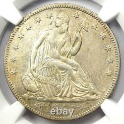 1855 Arrows Seated Liberty Half Dollar 50C Coin Certified NGC AU Details