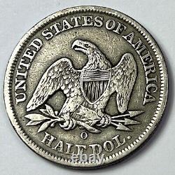 1855-O (AU) Seated Liberty Half Dollar 90% SILVER ARROWS