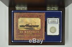 1855-O Seated Liberty Half Dollar NGC SS Republic Shipwreck /w Presentation Box