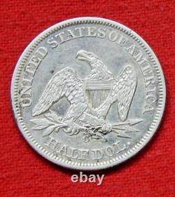 1855-O Seated Liberty Silver Half Dollar 50c with Arrows Free USA Shipping