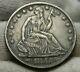 1855-o Seated Liberty Half Dollar 50 Cents, Nice Coin, Free Shipping (9383)