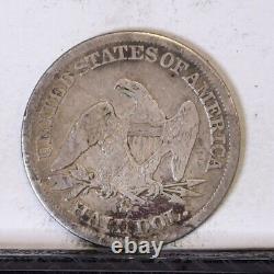 1855-S Liberty Seated Half Dollar VG Details (#43586)