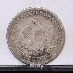 1855-S Liberty Seated Half Dollar VG Details (#43586)