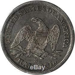 1855-S US Seated Liberty Silver Half Dollar 50C Arrows PCGS VF30