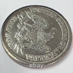 1856 (AU+) Seated Liberty Half Dollar 50C 90% SILVER