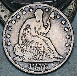 1856 O Seated Liberty Half Dollar 50C High Grade Choice Silver US Coin CC11878