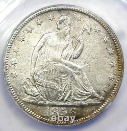 1856-S Seated Liberty Half Dollar 50C ANACS XF45 Detail (EF45) Rare S Mint