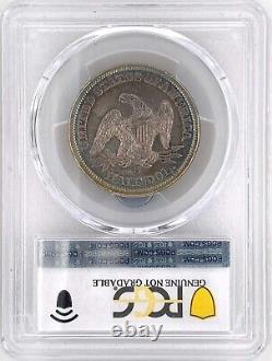 1856 S Seated Liberty Half Dollar PCGS Gold ShieldT Genuine AU Details