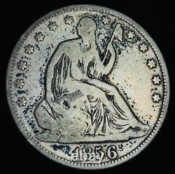 1856 Seated Liberty Half Dollar 50C Ungraded Choice 90% Silver US Coin CC21332
