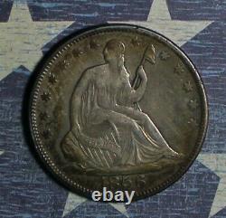 1856 Seated Liberty Silver Half Dollar Collector Coin Free Shipping