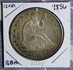 1856 Seated Liberty Silver Half Dollar Collector Coin Free Shipping