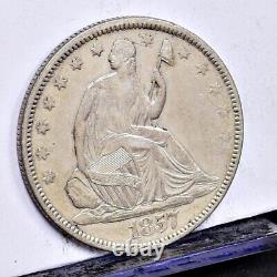 1857 Liberty Seated Half Dollar Ch XF Details (#45998)
