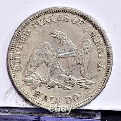 1857 Liberty Seated Half Dollar Ch XF Details (#45998)