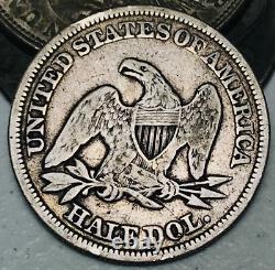 1857 Seated Liberty Half Dollar 50C Ungraded Choice 90% Silver US Coin CC20613