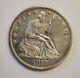 1857 Seated Liberty Half Dollar 50c With Au Details
