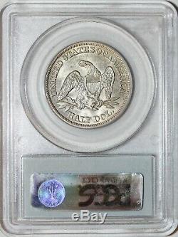1857 Seated Liberty Half Dollar PCGS MS62