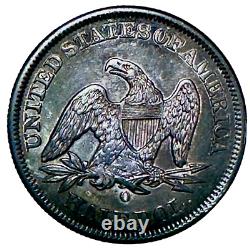 1857-o Seated Liberty Half Dollar? PCGS AU Details Chip Denticles, Great Eye