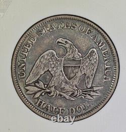 1858 50c Liberty Seated Half Dollar ANACS XF45 Old Small Holder