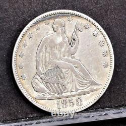 1858 Liberty Seated Half Dollar VF (#38276)