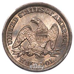 1858-O 50C Liberty Seated Half Dollar PCGS AU58