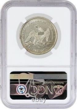 1858 O 50C Seated Liberty Half Dollar Silver NGC AU Details Cleaned Coin