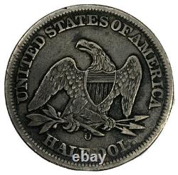 1858-O 50C Seated Liberty Half Dollar XF