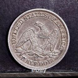 1858-O Liberty Seated Half Dollar Ch AU Details (#40965)